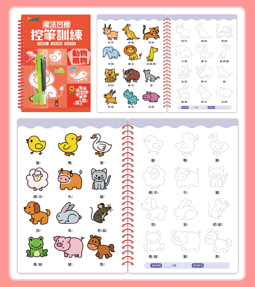 魔法凹槽控筆訓練